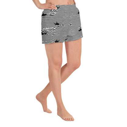 Chatham Great White Shark Stripe Women’s Recycled Athletic Shorts