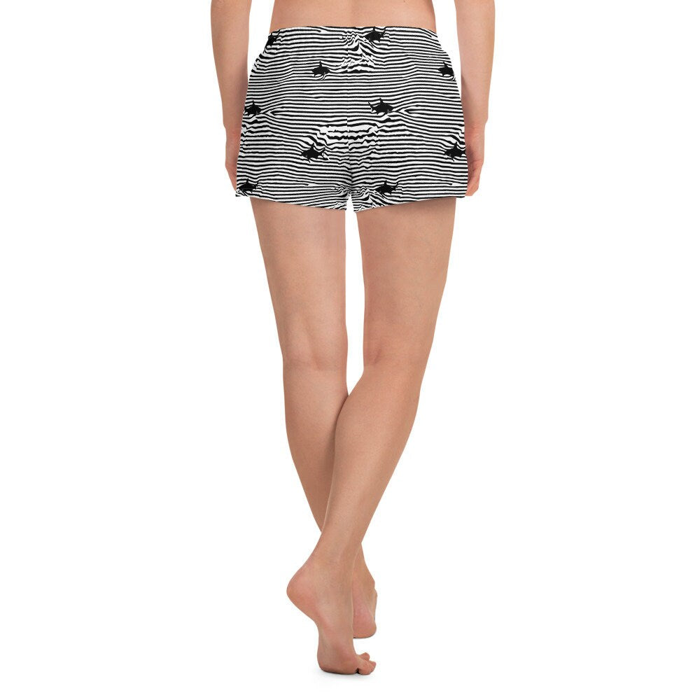 Chatham Great White Shark Stripe Women’s Recycled Athletic Shorts