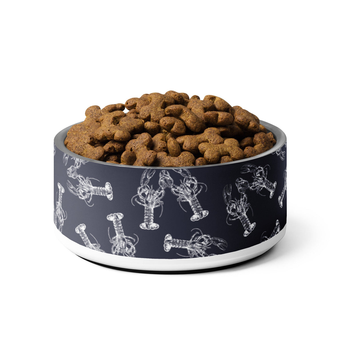 Nauti Love Lobster Coastal Preppy Pet bowl