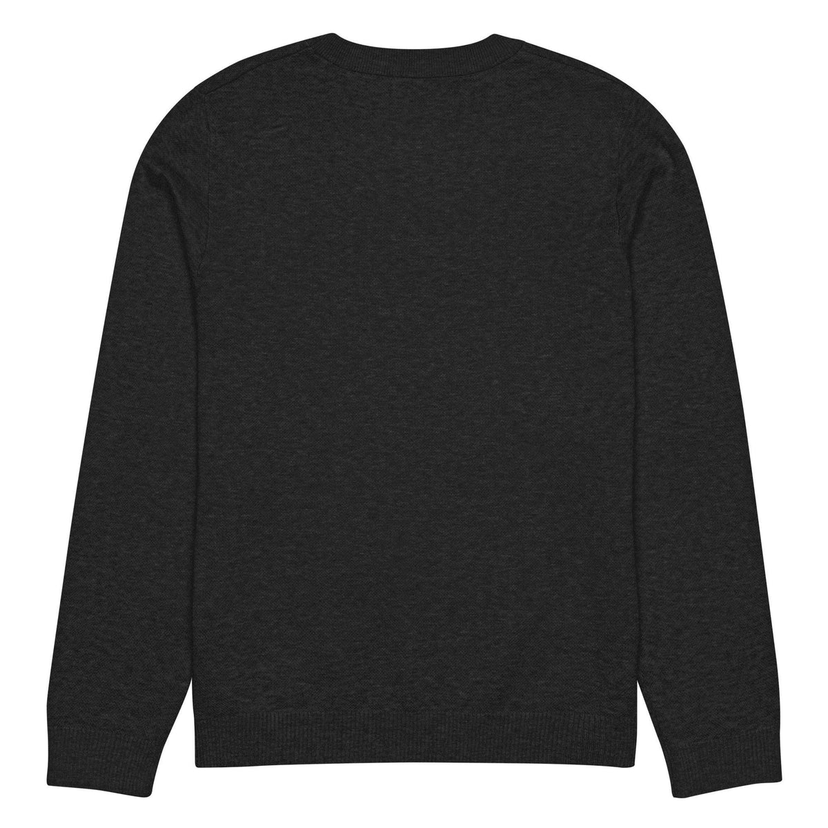 Holiday Ribbon Bow Black Knitted Crew Neck Sweater