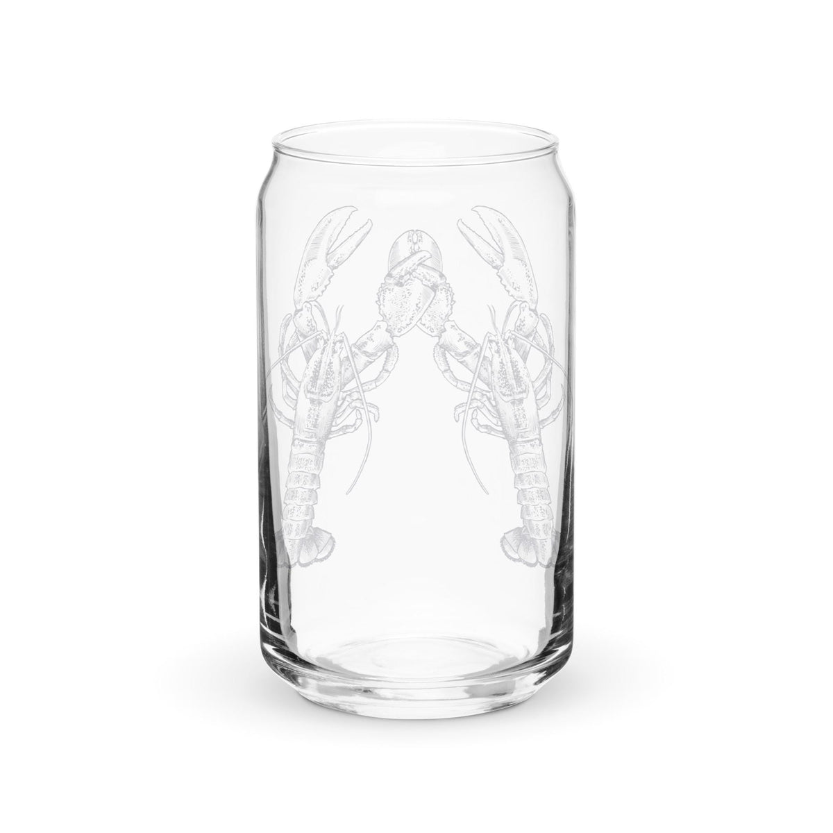 Nauti Love Lobster Can-shaped glass wine glass in blue by The Happy Fun Shop, photo 3 of 4