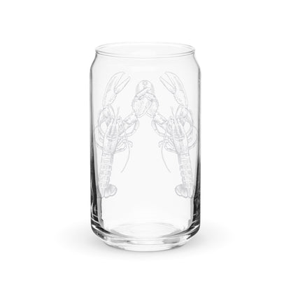 Nauti Love Lobster Can-shaped glass wine glass in blue by The Happy Fun Shop, photo 3 of 4