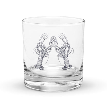 Nauti Love Lobster Rocks glass