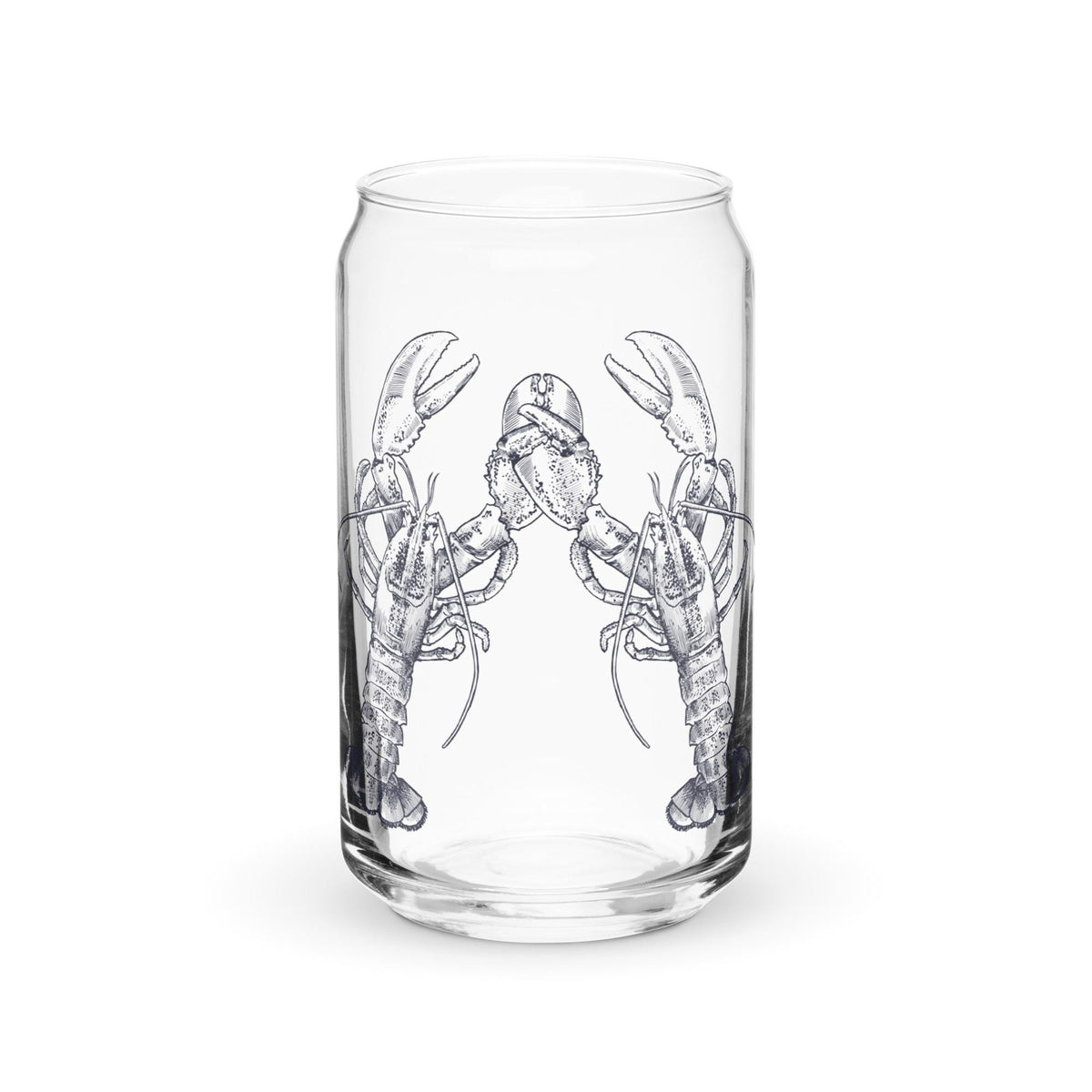 Nauti Love Lobster Can-shaped glass wine glass in blue by The Happy Fun Shop, photo 1 of 4