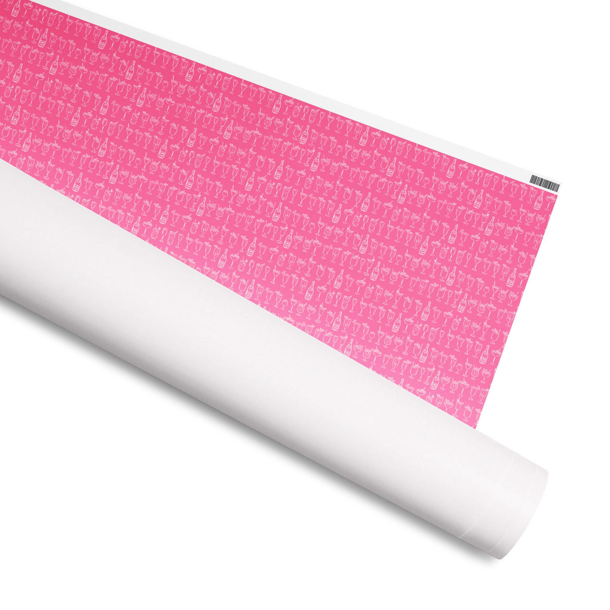 Cocktails Coastal Preppy Pink Gift Wrap