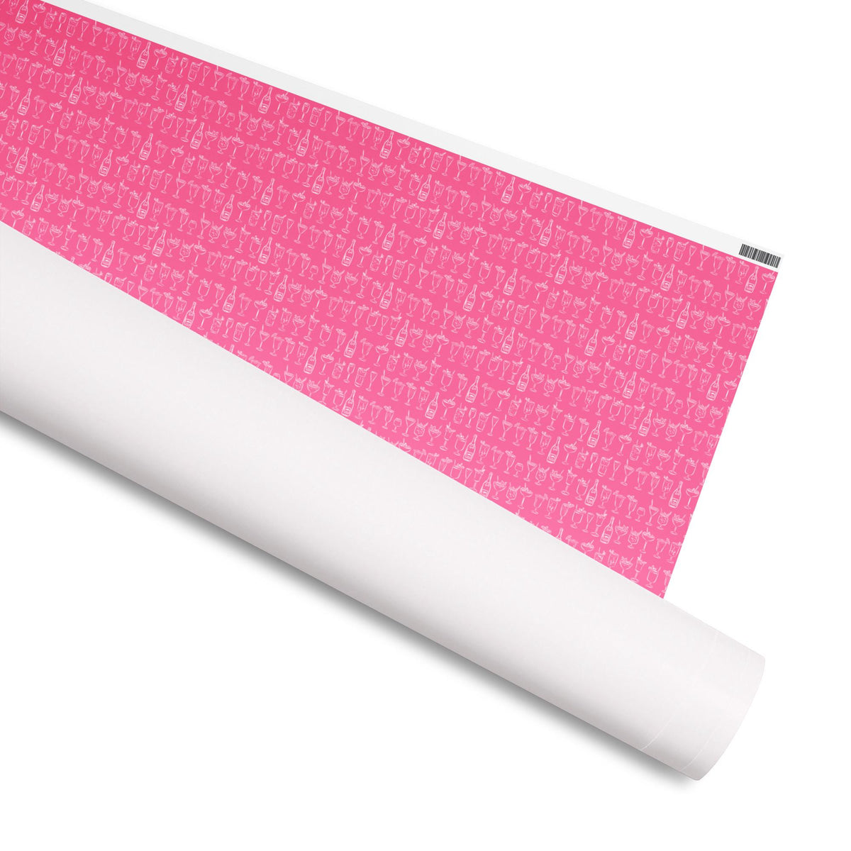 Cocktails Coastal Preppy Pink Gift Wrap