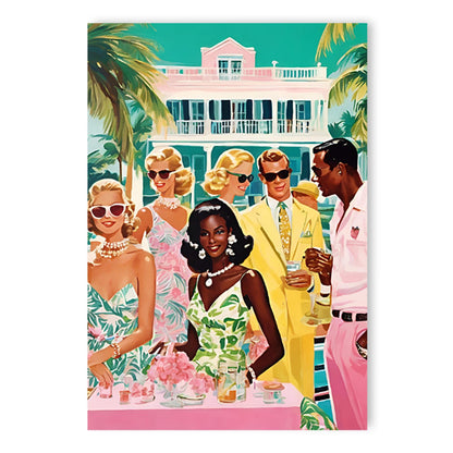 Palm Beach Party Coastal Preppy Gift Wrap