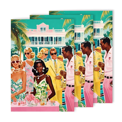 Palm Beach Party Coastal Preppy Gift Wrap