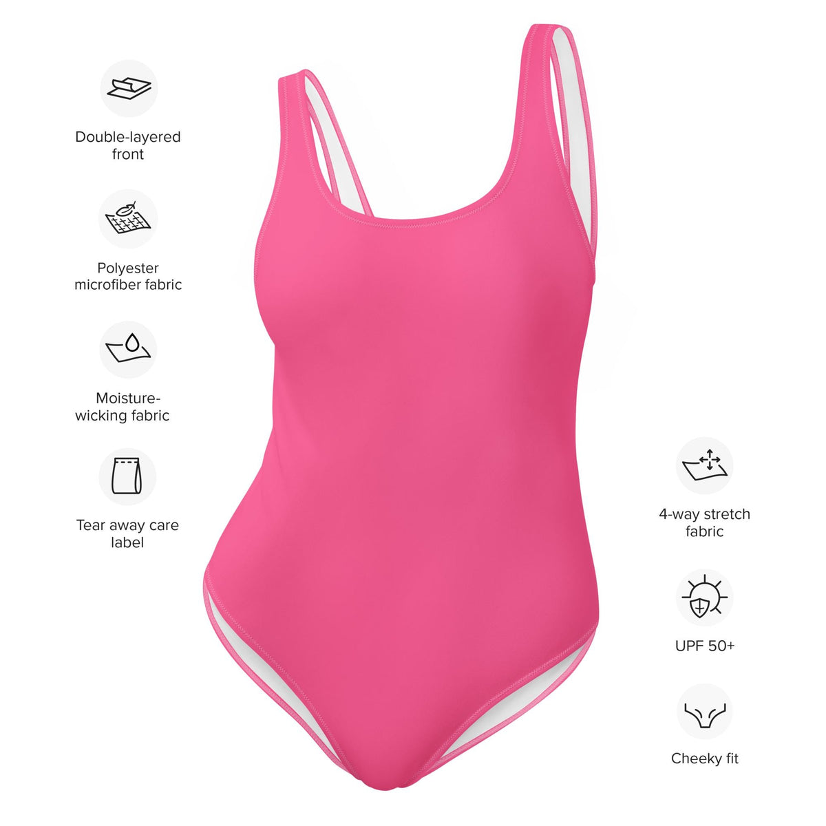 Happy Pink One-Piece Swimsuit