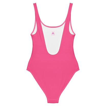 Happy Pink One-Piece Swimsuit
