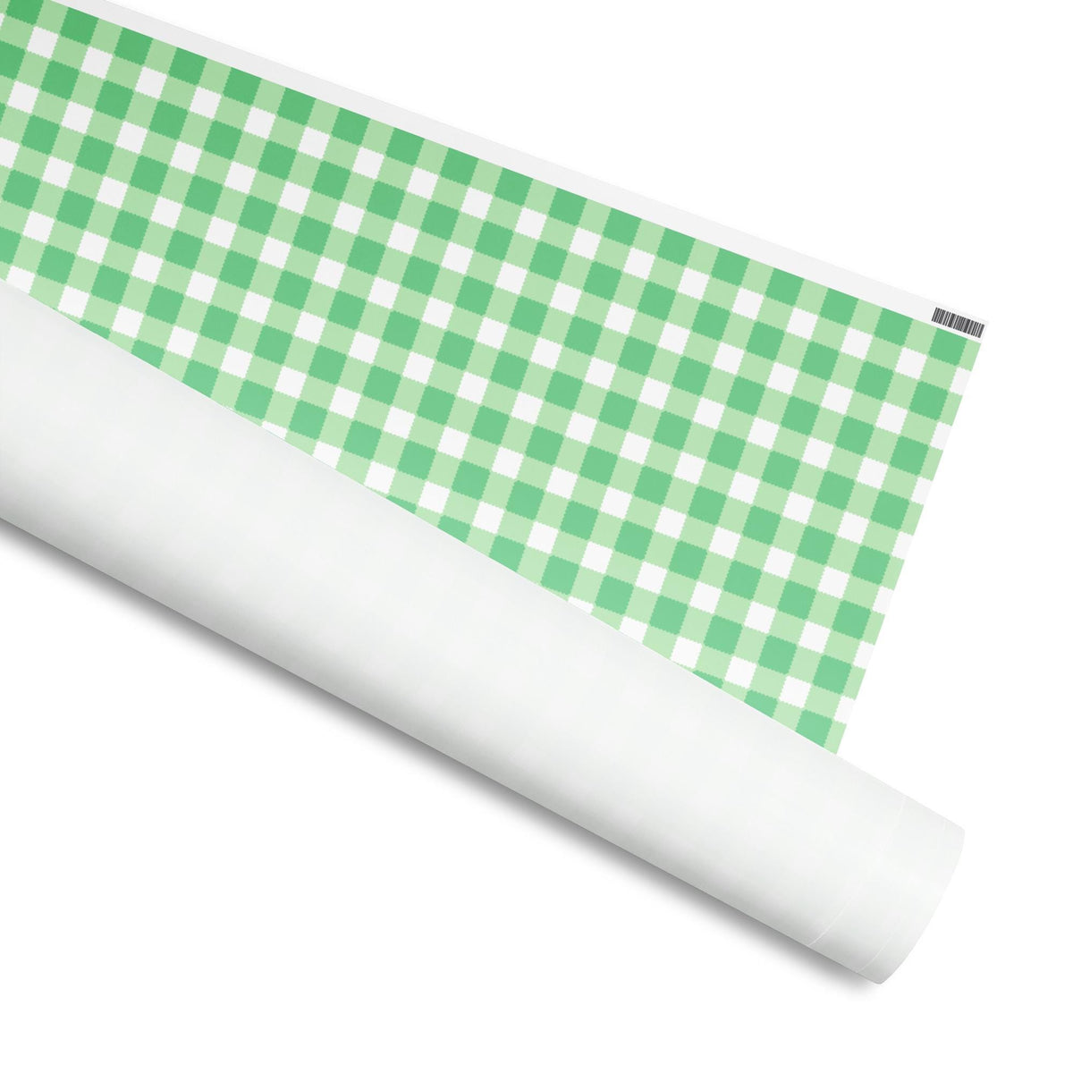 Gingham Check Coastal Preppy Green Gift Wrap