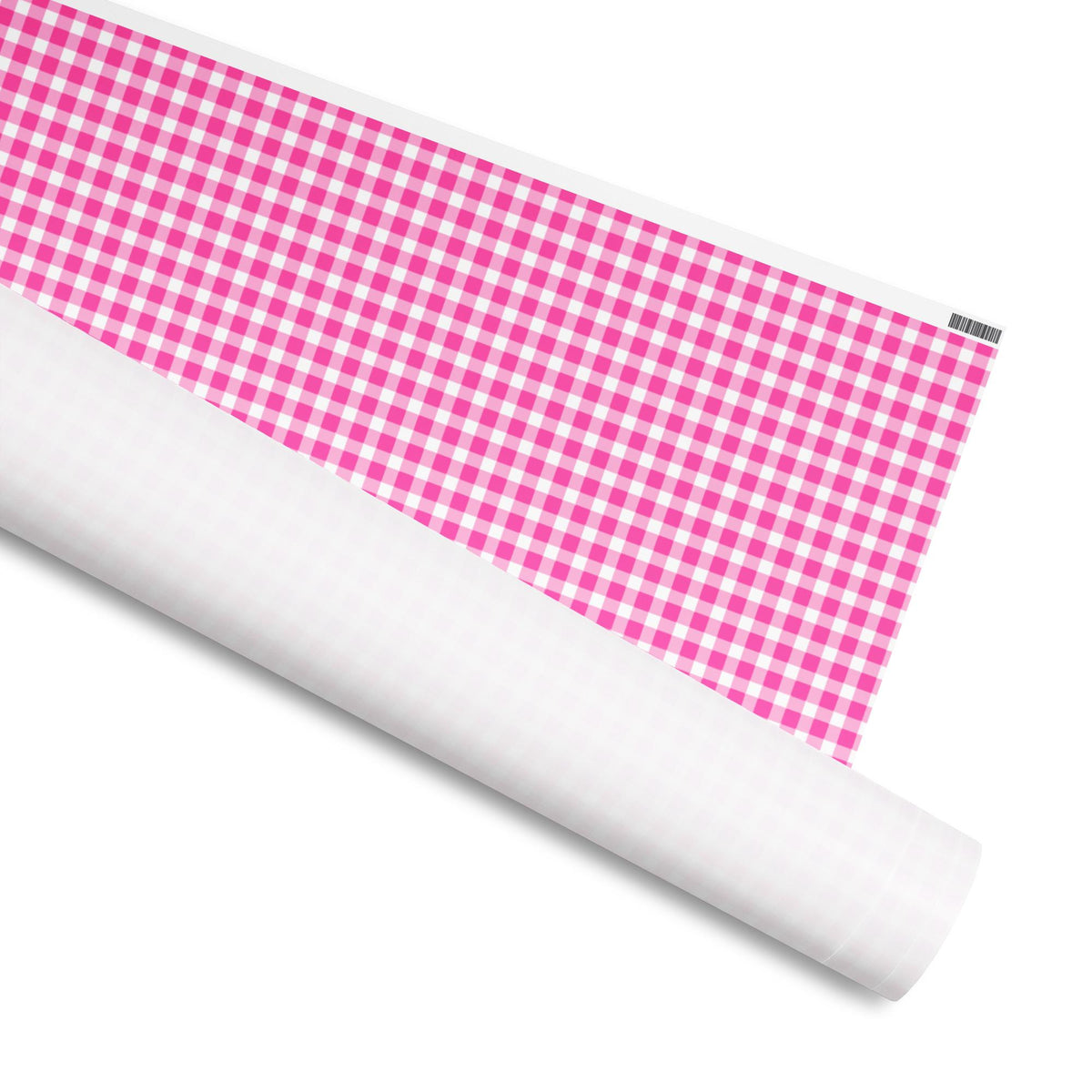 Scalloped Gingham Check Pink gift wrap in pink by The Happy Fun Shop, photo 3 of 3