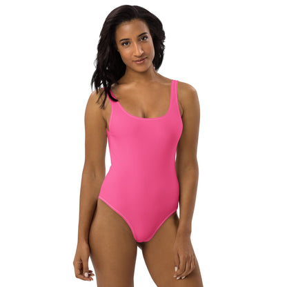 Happy Pink One-Piece Swimsuit