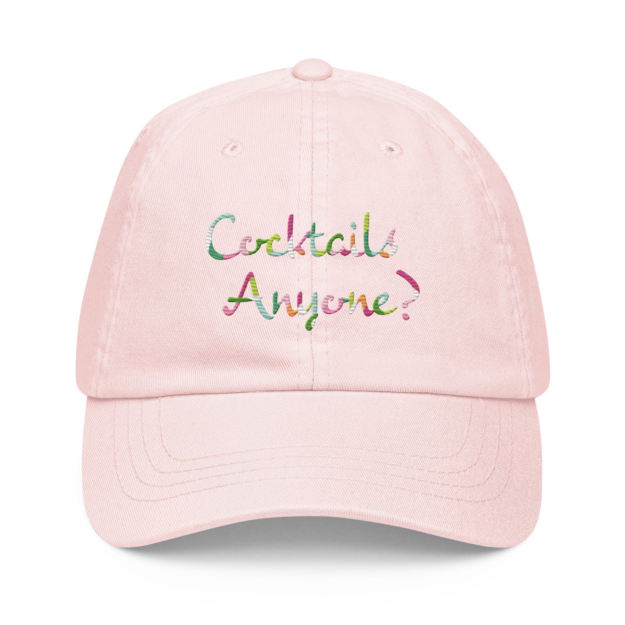 Cocktails Anyone? Pastel baseball hat