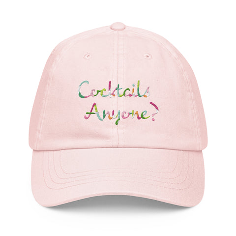 Cocktails Anyone? Pastel baseball hat