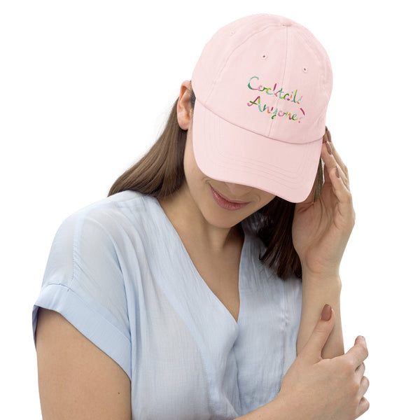Cocktails Anyone? Pastel baseball hat