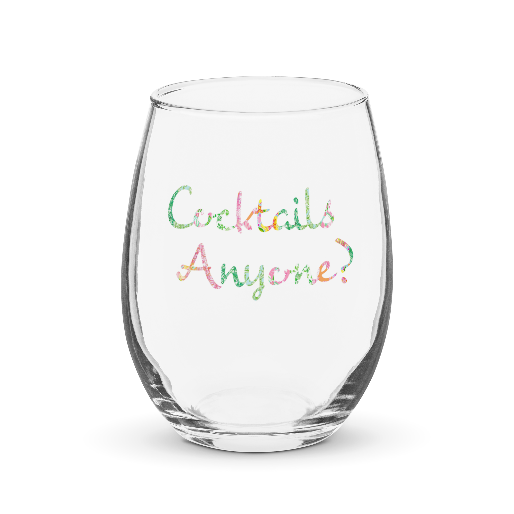 Cocktails Anyone? Stemless wine glass
