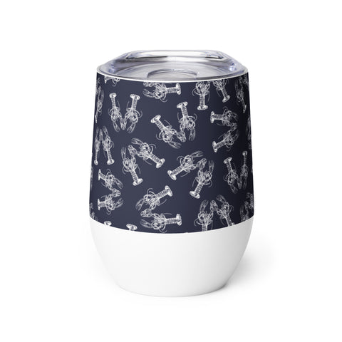 Nauti Love Lobster Wine tumbler