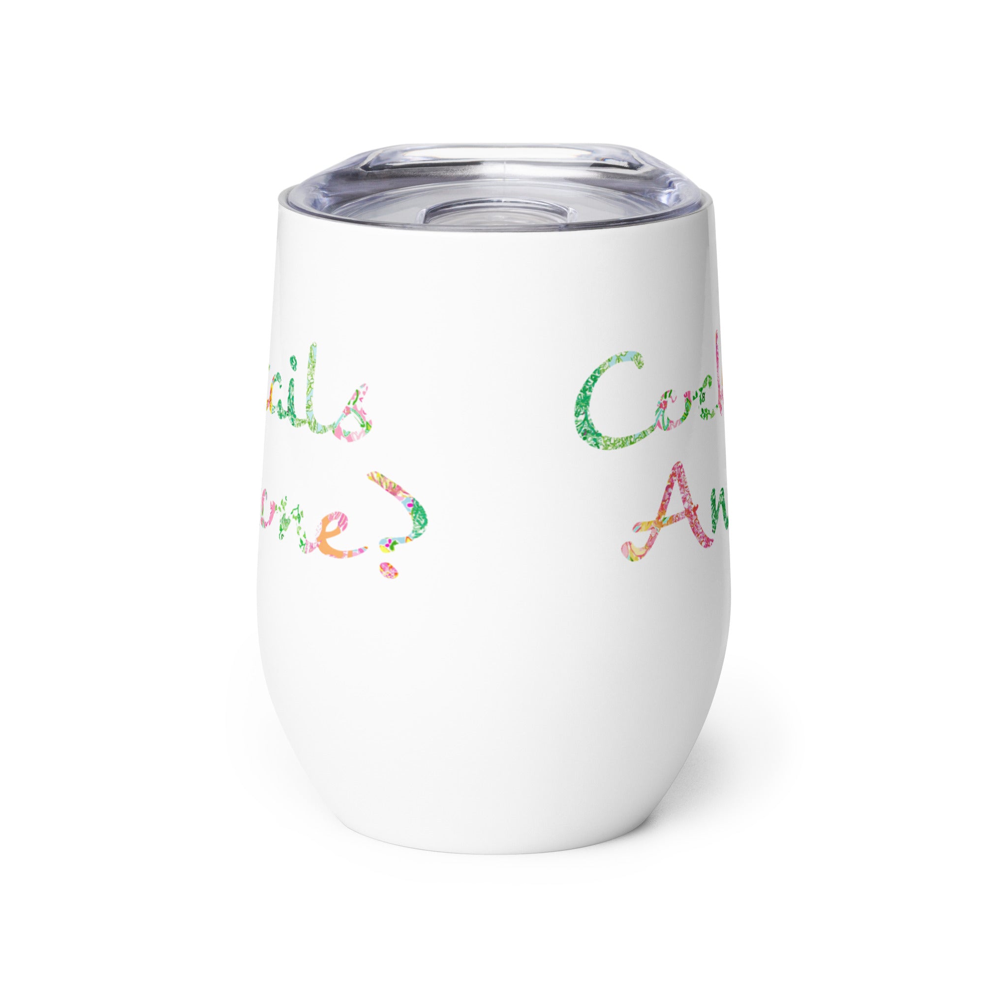 Cocktails Anyone? Wine tumbler