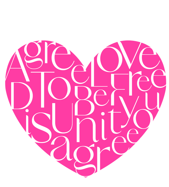 Agree To Disagree, Love, Unity, Be You, Be Free Unisex Long Sleeve Tee