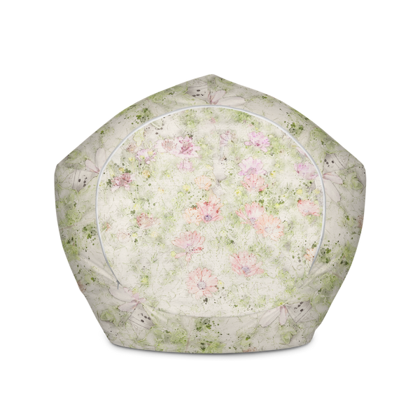 Watercolor Floral Bean Bag Chair Cover