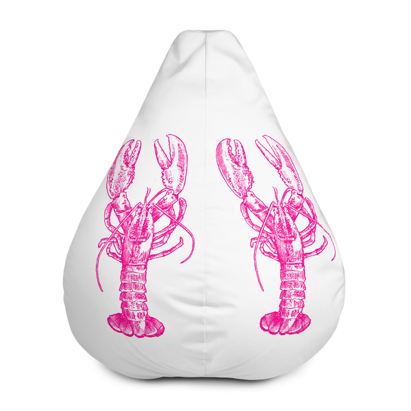 Pink Lobster Bean Bag Chair Cover