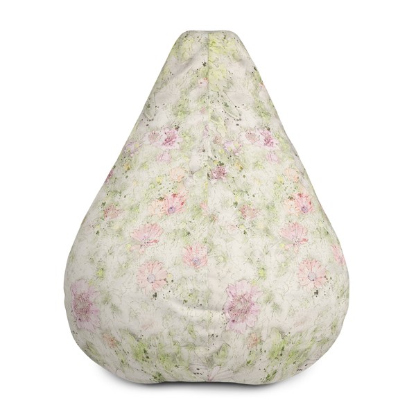 Watercolor Floral Bean Bag Chair Cover