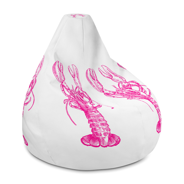 Pink Lobster Bean Bag Chair Cover