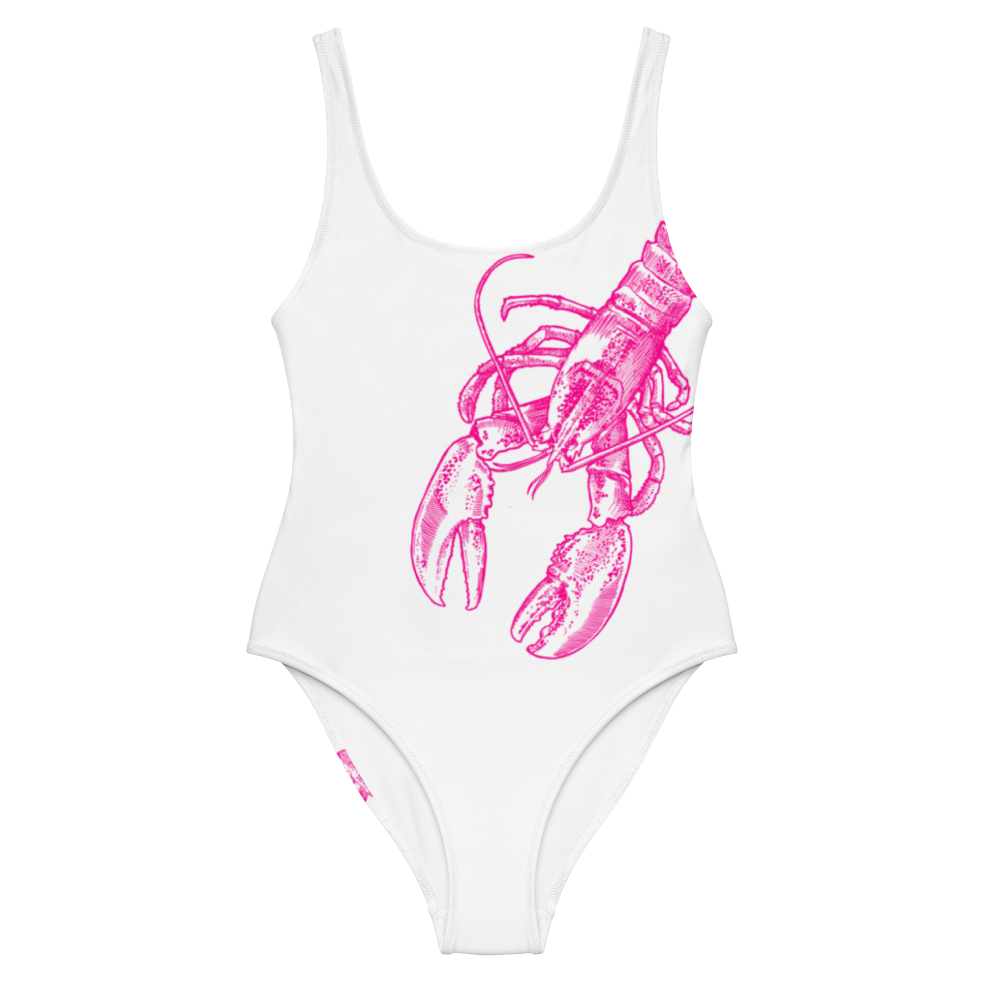Pink Lobster One-Piece Swimsuit