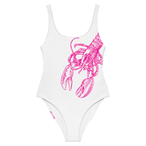 Pink Lobster One-Piece Swimsuit