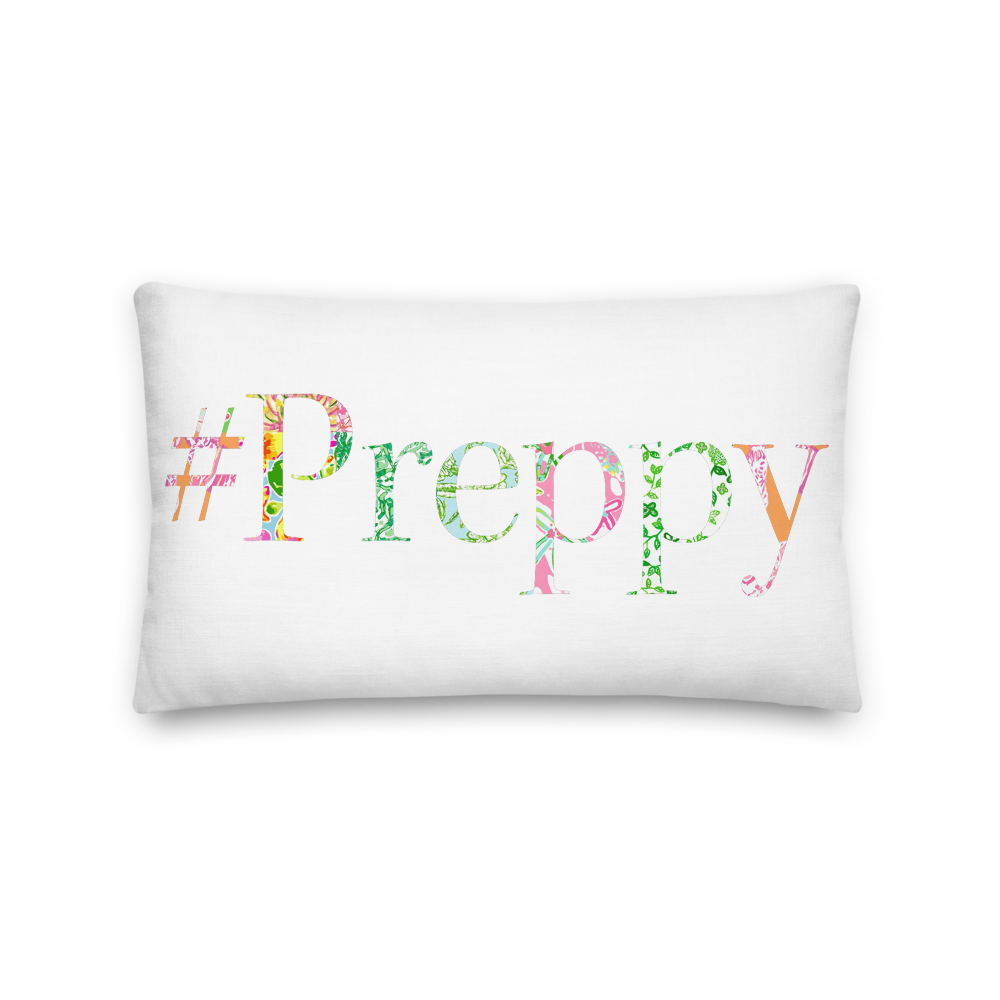 Preppy Premium Throw Pillow