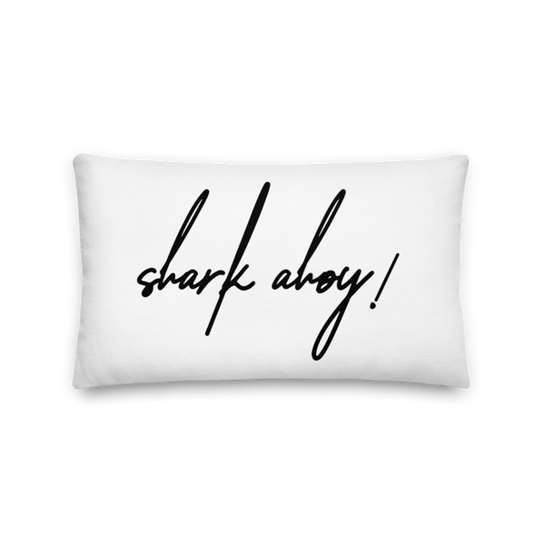 Shark Ahoy! Premium Throw Pillow