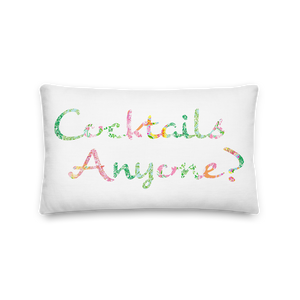 Cocktails Anyone? Premium Throw Pillow