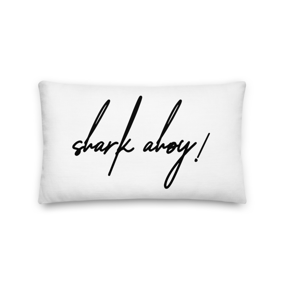 Shark Ahoy! Premium Throw Pillow