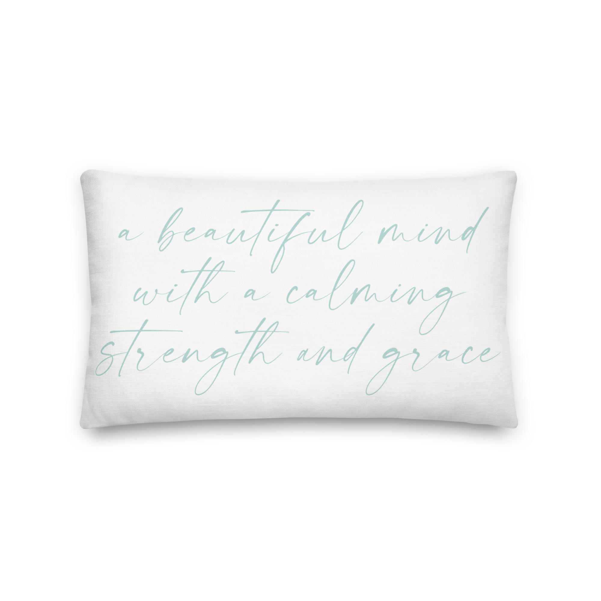 A Beautiful Mind with a Calming Strength and Grace Premium Throw Pillow