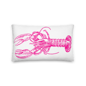 Pink Lobster Premium Pillow