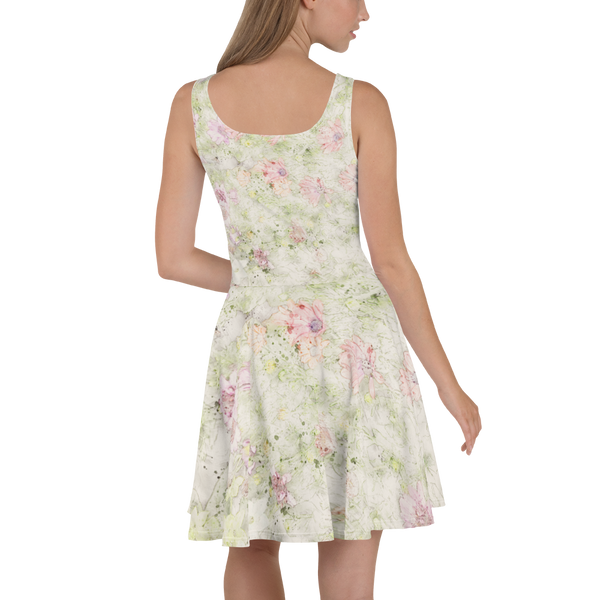 Watercolor Floral Skater Dress