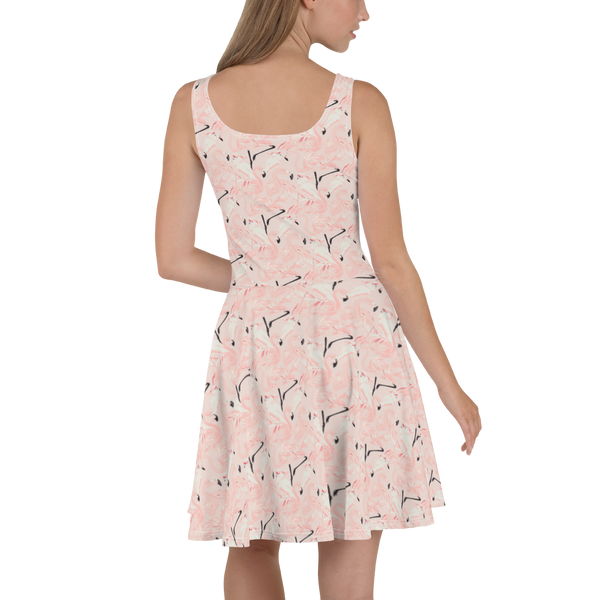 Happy Flamingo Skater Dress