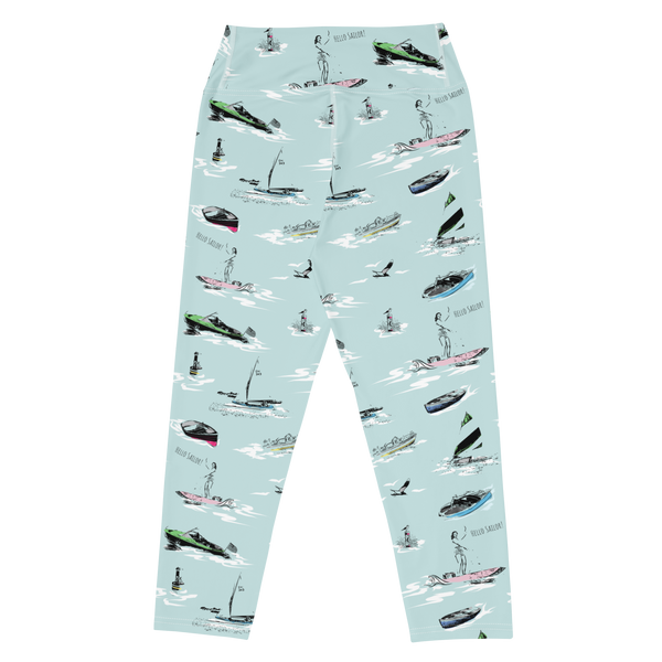 Hello Sailor! Yoga Capri Leggings