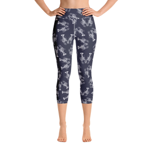 Nauti Love Lobster Yoga Capri Leggings