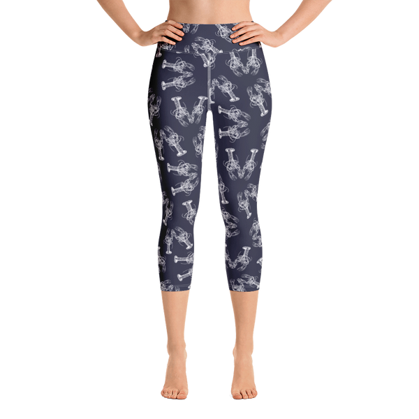 Nauti Love Lobster Yoga Capri Leggings
