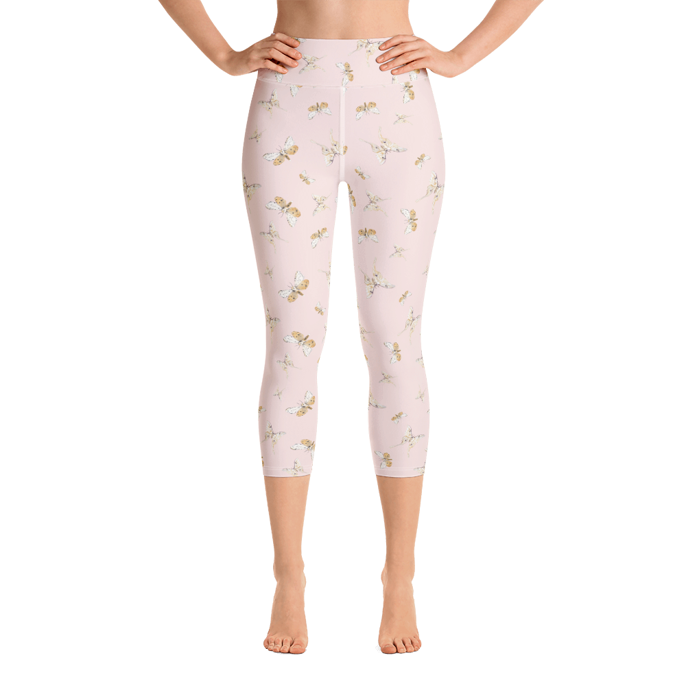 Ethereal Butterfly Yoga Capri Leggings