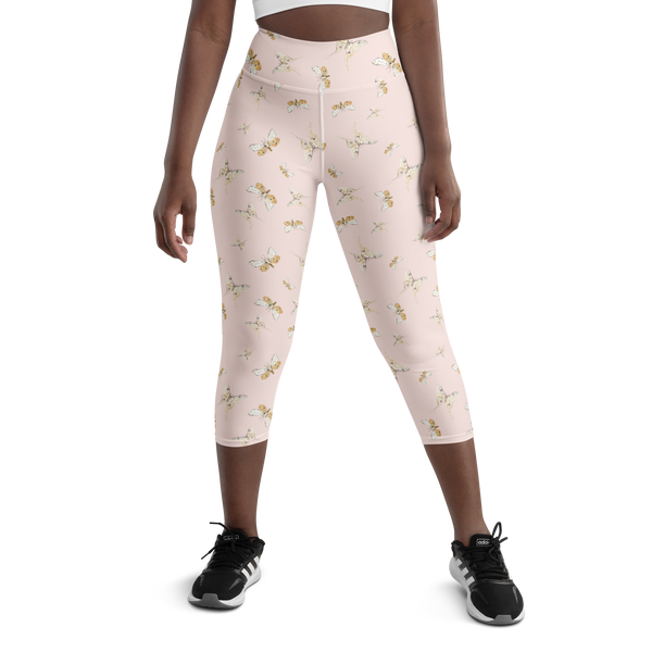 Ethereal Butterfly Yoga Capri Leggings