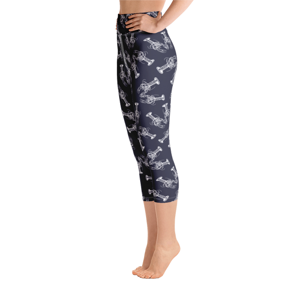 Nauti Love Lobster Yoga Capri Leggings