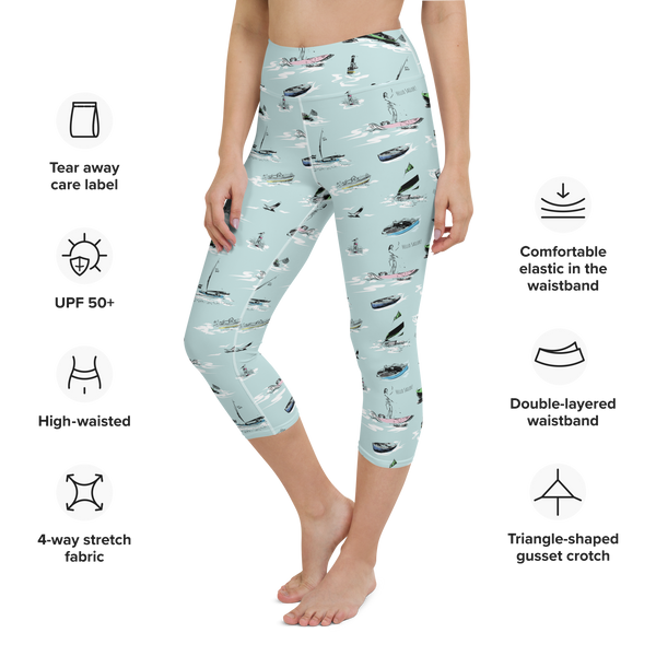 Hello Sailor! Yoga Capri Leggings