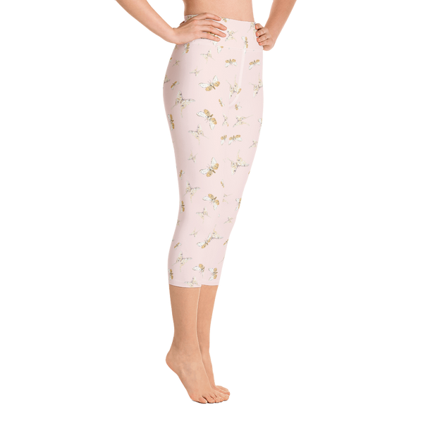 Ethereal Butterfly Yoga Capri Leggings