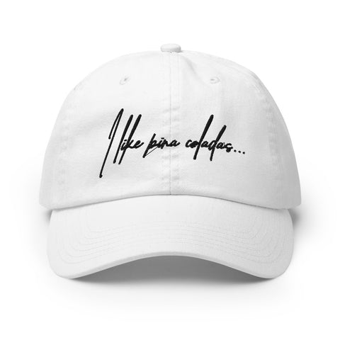 I like Pina Coladas Unisex Champion-brand Cotton Cap