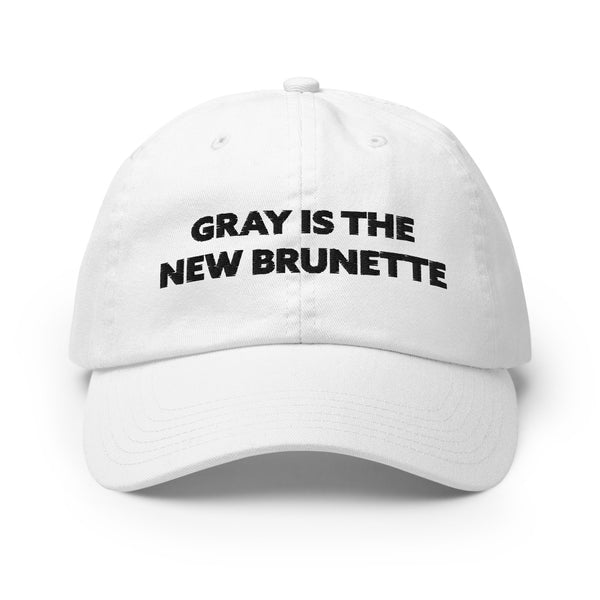 Gray is the New Brunette Unisex Champion-brand Cotton Cap