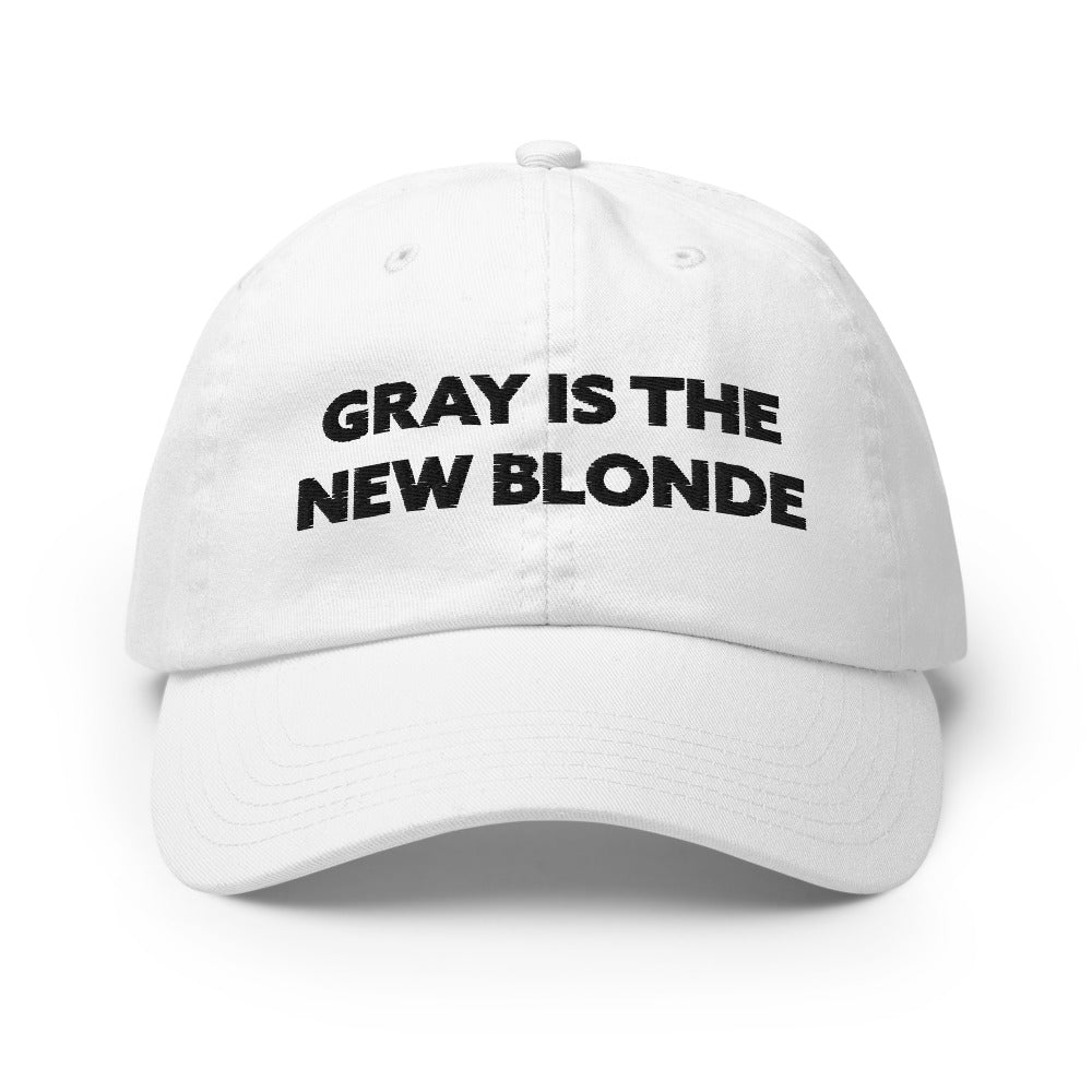 Gray is the New Blonde Unisex Champion-brand Cotton Cap