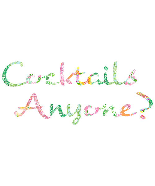 Cocktails Anyone? Unisex Long Sleeve Tee